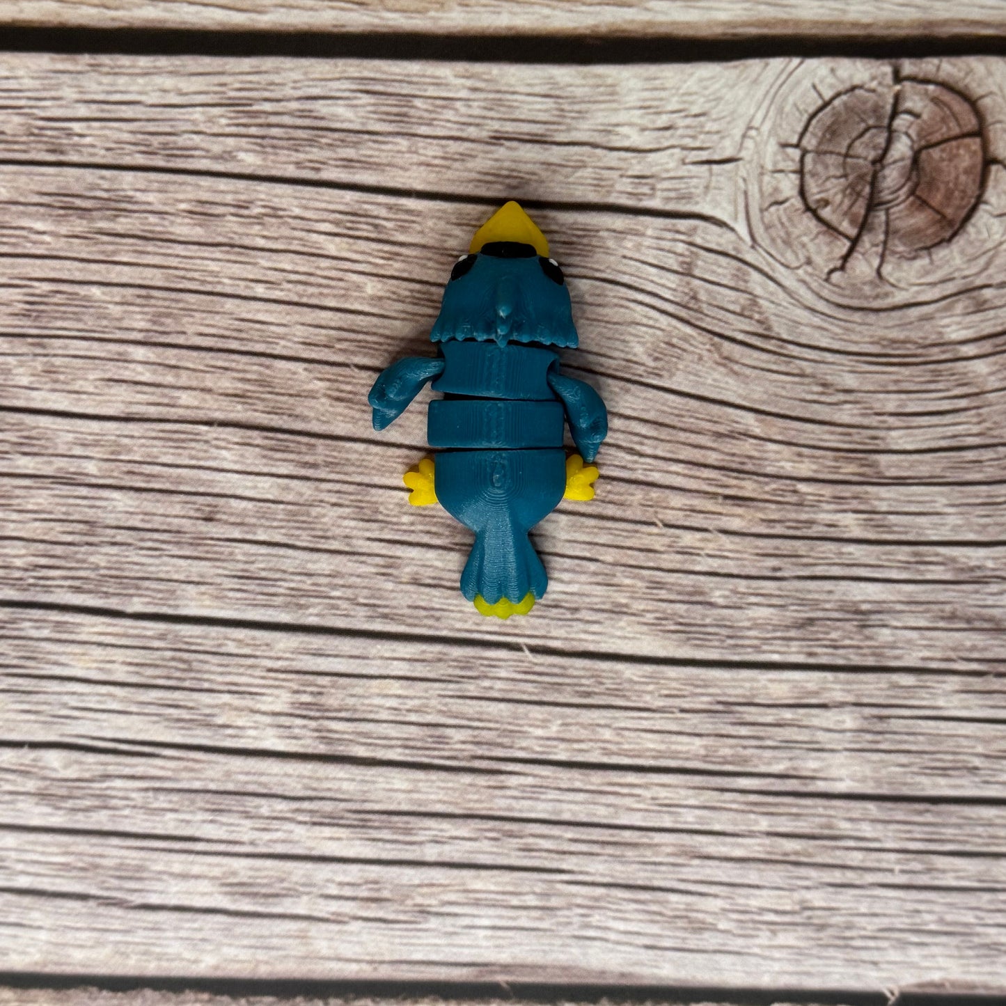 Articulated Mini Parrot Toy – 3D Printed Colorful Fidget Bird Gift