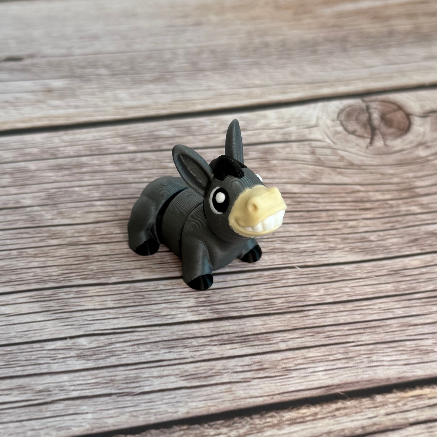 Articulated Mini Donkey Toy โ 3D Printed Cute Fidget Animal Figure