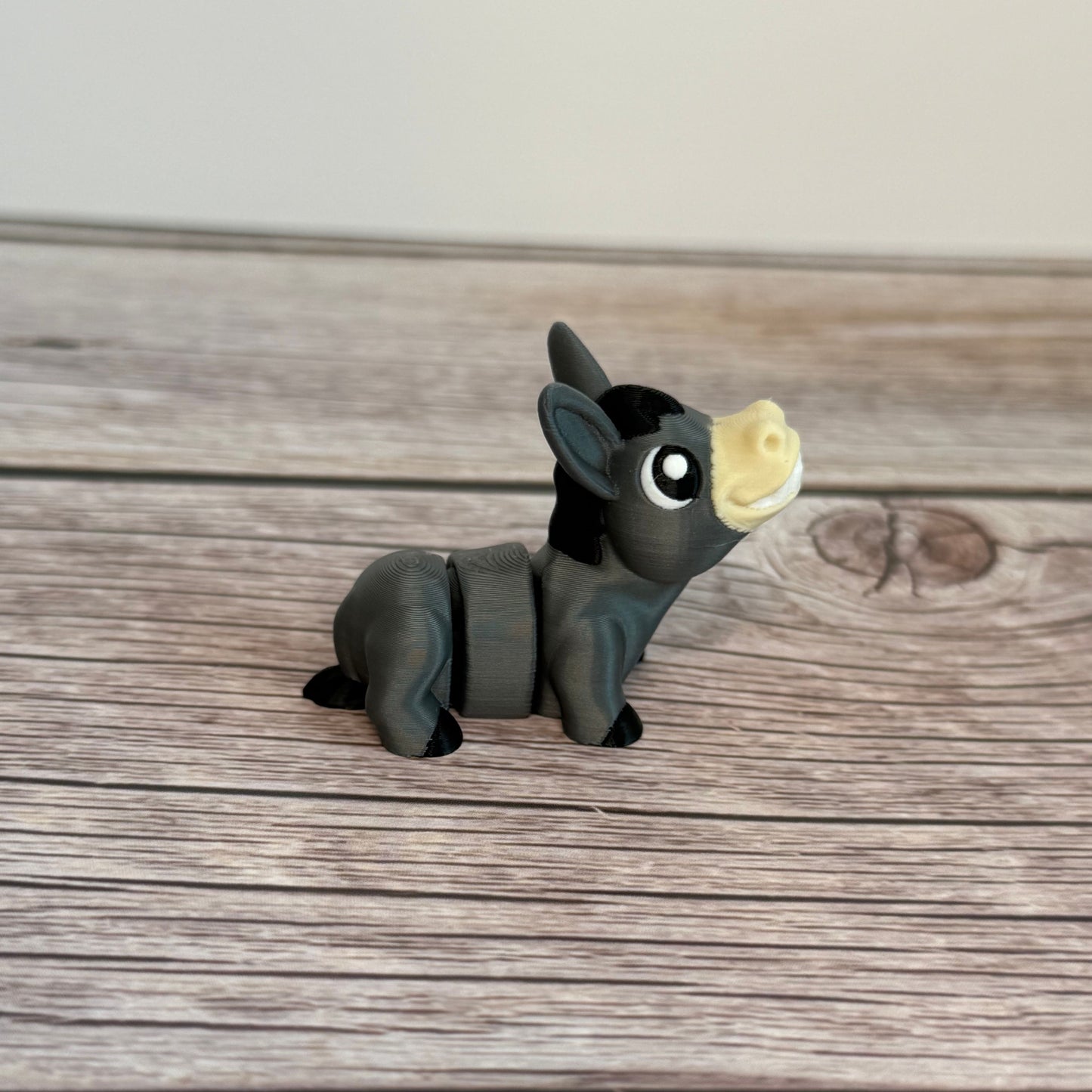 Articulated Mini Donkey Toy โ 3D Printed Cute Fidget Animal Figure