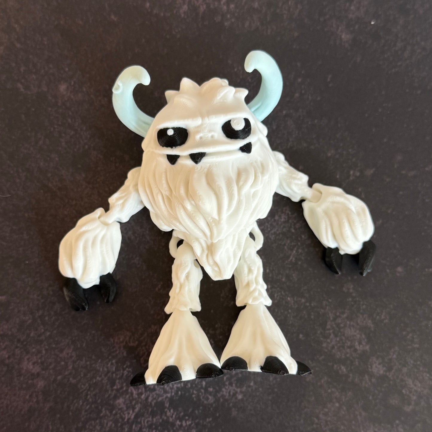 Yeti Snow Monster - Articulated 3D Printed Creepy Cryptid Decor, Mythical Creature Gift
