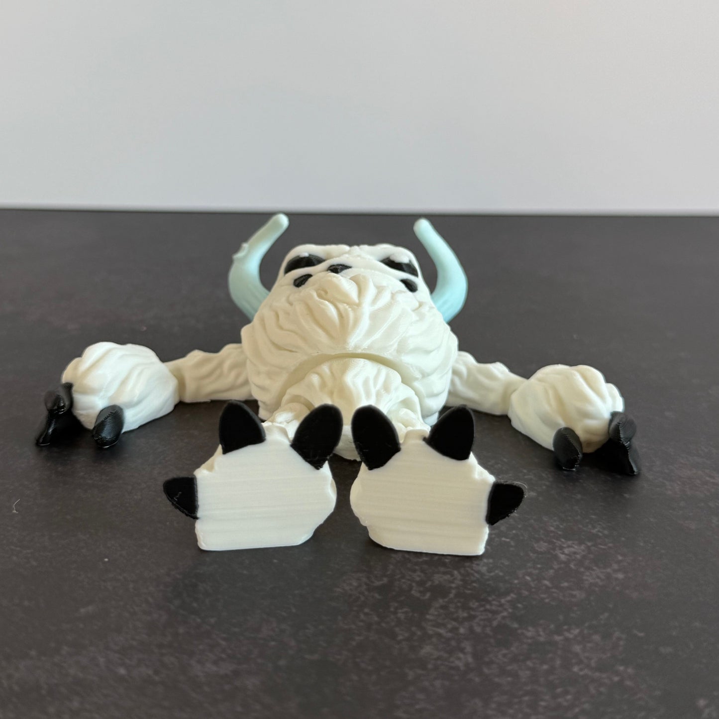 Yeti Snow Monster - Articulated 3D Printed Creepy Cryptid Decor, Mythical Creature Gift