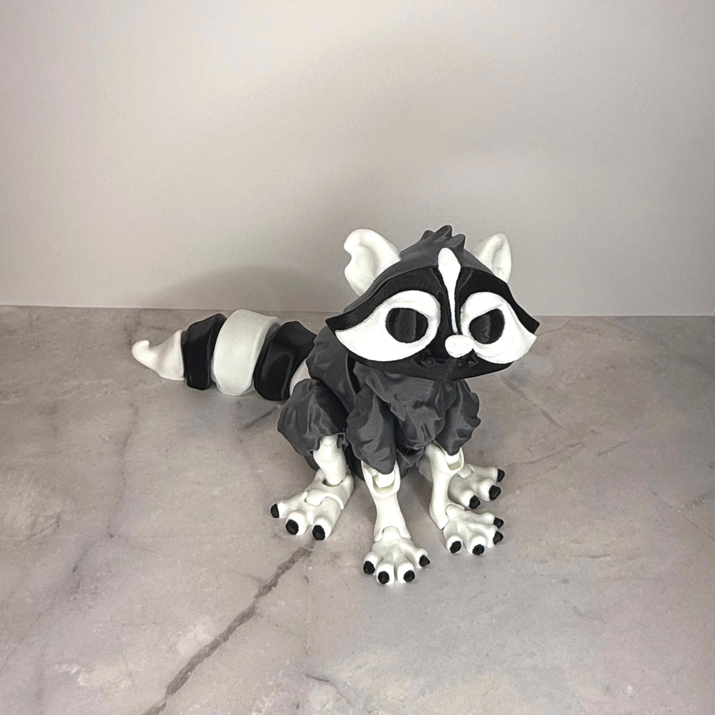 Raccoon Figurine – 3D Printed Mischief Maker Critter