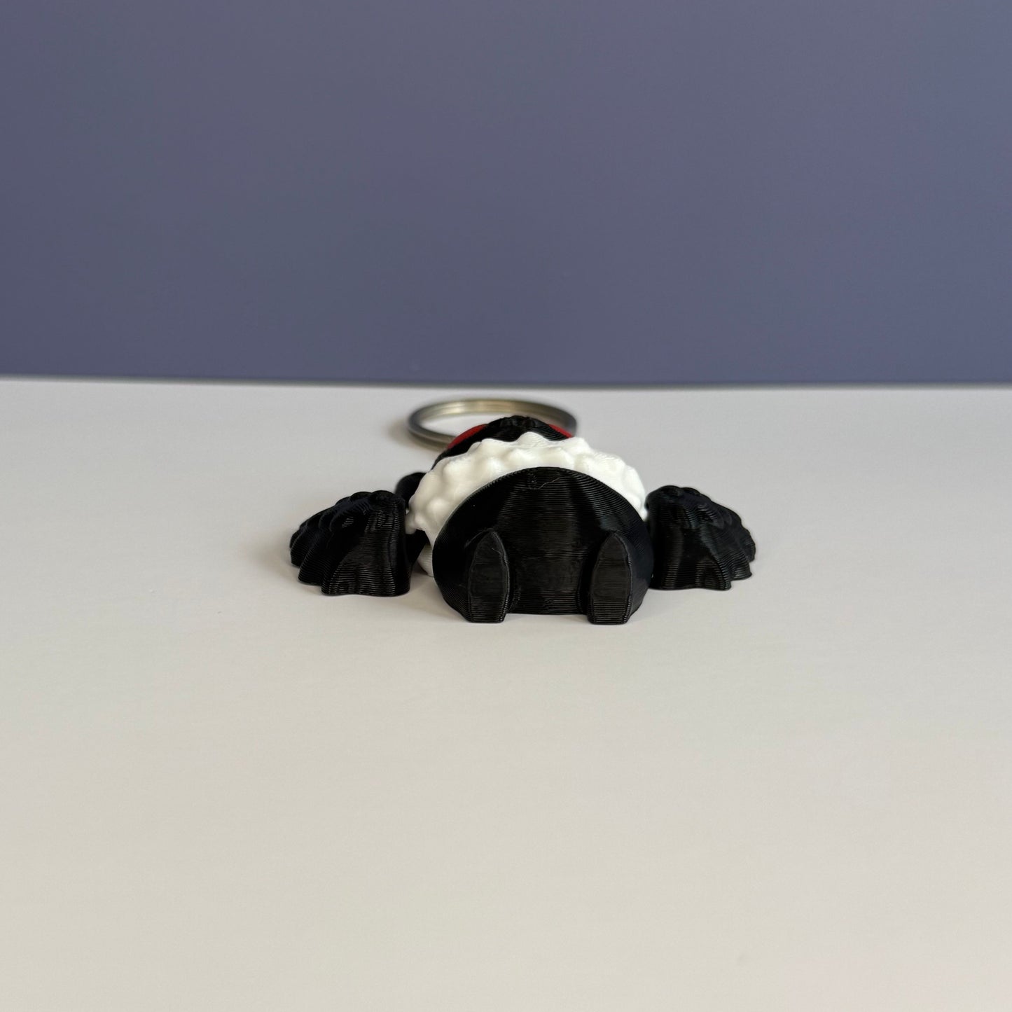 Mothman Keychain – 3D Printed Cryptid Creature Key Ring, Spooky Gothic Gift, Cryptid Lover Accessory