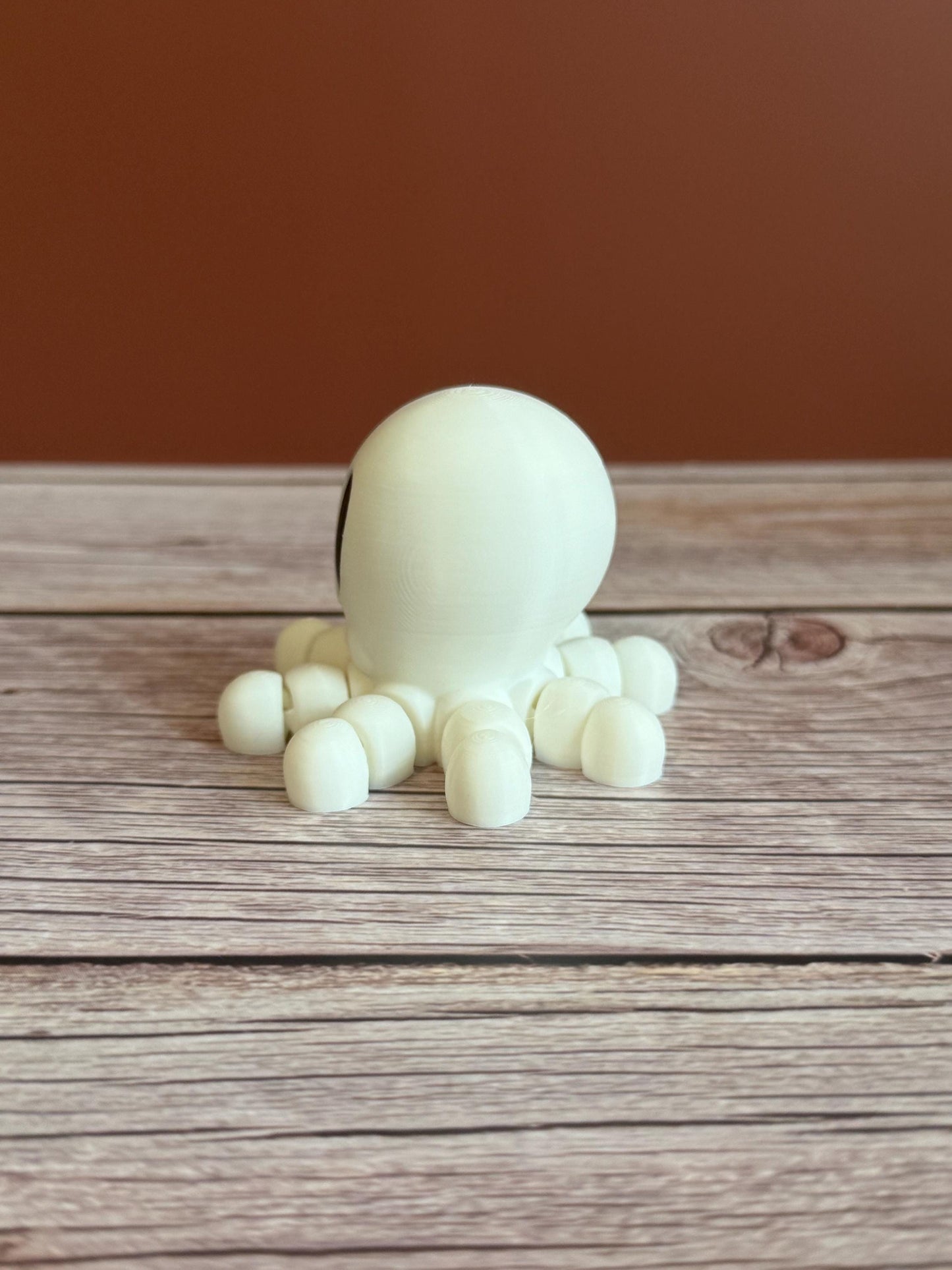 Skeleton Octopus 3D Print | Spooky Sea Creature Decor | Bone Octopus Toy