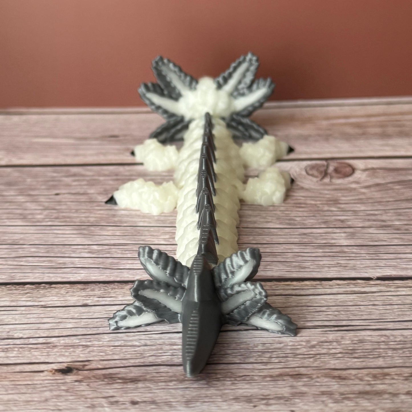 10in Articulated Glow Baby Axolotl Dragon β 3D Printed Fantasy Fidget Toy