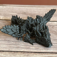 Articulated Lunar Wing Dragon Tadling Set of 2: 3D Printed Posable Fidget Toy