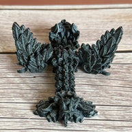 Articulated Lunar Wing Dragon Tadling Set of 2: 3D Printed Posable Fidget Toy