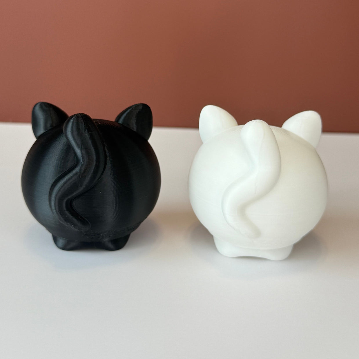 3D Printed Clicky Cat Toy – Cute Fidget Cat Charm – Kawaii Cat Gift – Click or Silent Option