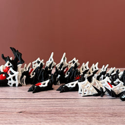 Articulated Wicked Web Dragon | 3D Printed Posable Fantasy Dragon Figurine | Unique Fidget Toy | Gothic Dragon Gift
