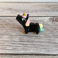 Mini 3D Printed Articulated Dark Unicorn – Gothic Fantasy Fidget Toy Gift