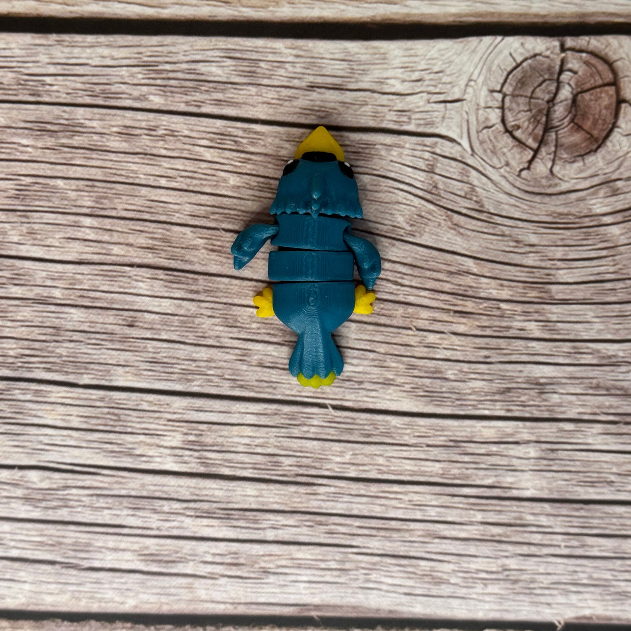 Articulated Mini Parrot Toy – 3D Printed Colorful Fidget Bird Gift