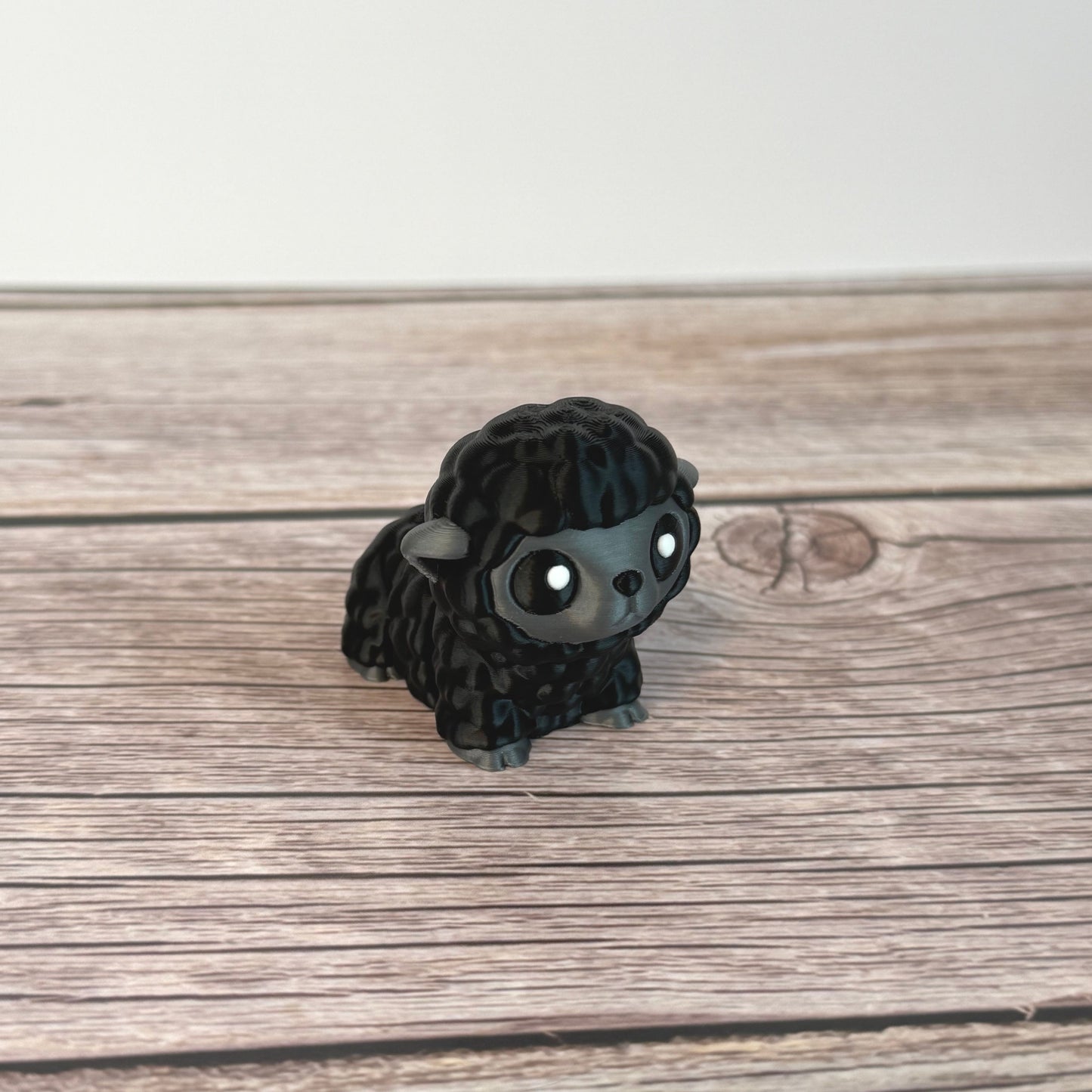 Articulated Mini Black Sheep – 3D Printed Cute Fidget Animal Toy