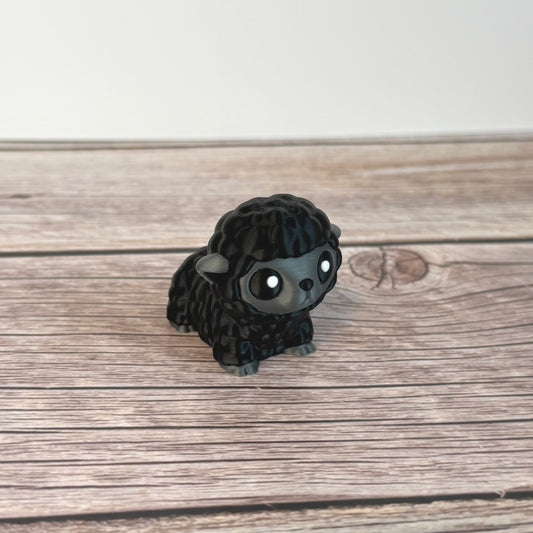 Articulated Mini Black Sheep – 3D Printed Cute Fidget Animal Toy