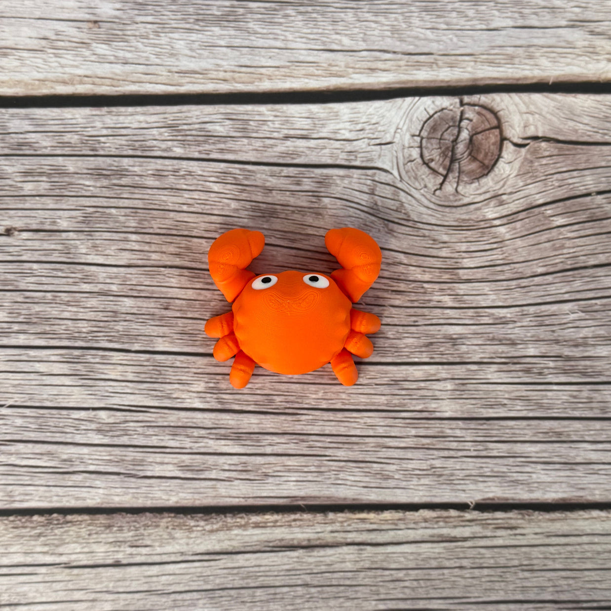 Articulated Mini Crab – 3D Printed Cute Pocket Fidget Ocean Critter