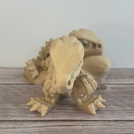 3D Printed T-Rex Skeleton Model with Optional Base | Fun Dinosaur Decor Gift