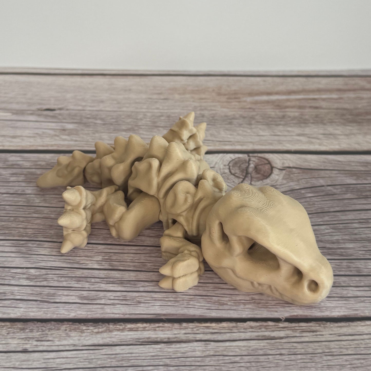 3D Printed T-Rex Skeleton Model with Optional Base | Fun Dinosaur Decor Gift