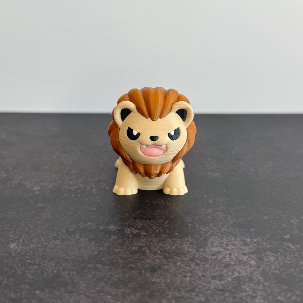 Articulated Mini Lion – 3D Printed Cute Jungle Animal Fidget Toy