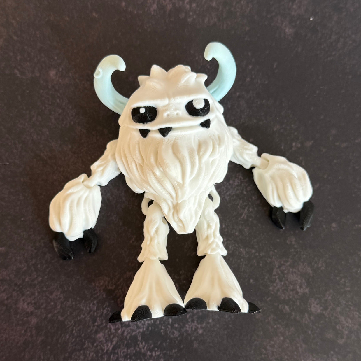Yeti Snow Monster - Articulated 3D Printed Creepy Cryptid Decor, Mythical Creature Gift