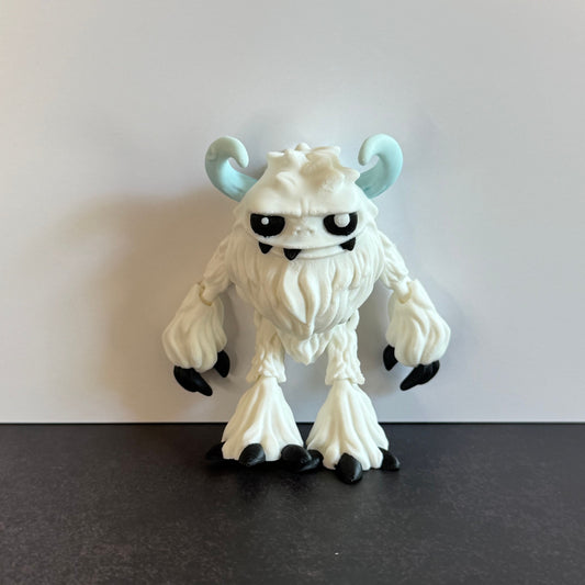 Yeti Snow Monster - Articulated 3D Printed Creepy Cryptid Decor, Mythical Creature Gift