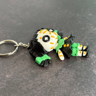 Creepy Doll Keychain - Haunted Doll Bag Charm , Spooky Horror Accessory, Gothic Keychain Gift, Halloween Scary Keyring