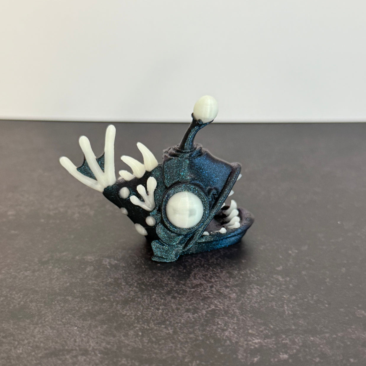 Mini Glow in the Dark Angler Fish: Mini or Keychain Creepy Cute Deep Sea Toy