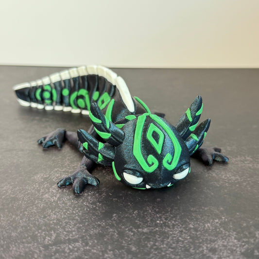 Mystical Axolotl | 3D Printed Articulated Fantasy Axolotl Fidget Toy
