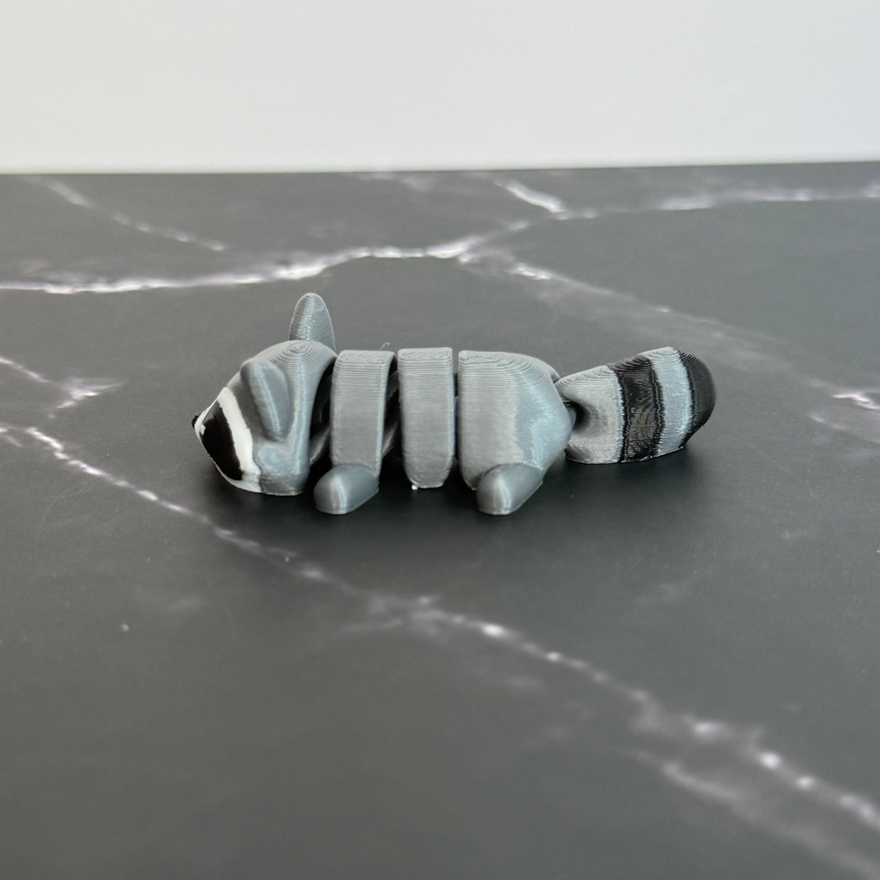 Mini Raccoon Figurine – 3D Printed Cute Woodland Animal