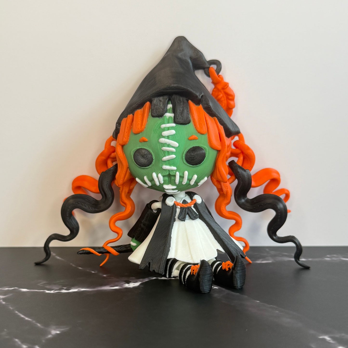 Gothic Witch Doll – 3D Printed Spooky Shelf Decor
