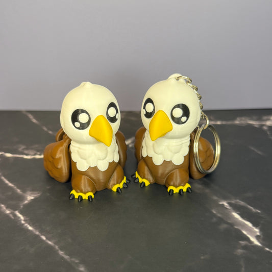 Articulated Bald Eagle – 3D Printed Mini or Keychain Version