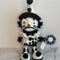 Sad Clown Figurine – 3D Printed Creepy Circus Decor or Collectible Toy
