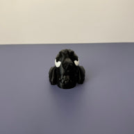 Mini Sassy Crow – 3D Printed Gothic Bird, Moody Crow Desk Buddy, Spooky Cute Shelf Decor