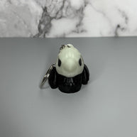 Glow Gothic Halloween Crow Keychain - Creepy Dark Spooky Charm