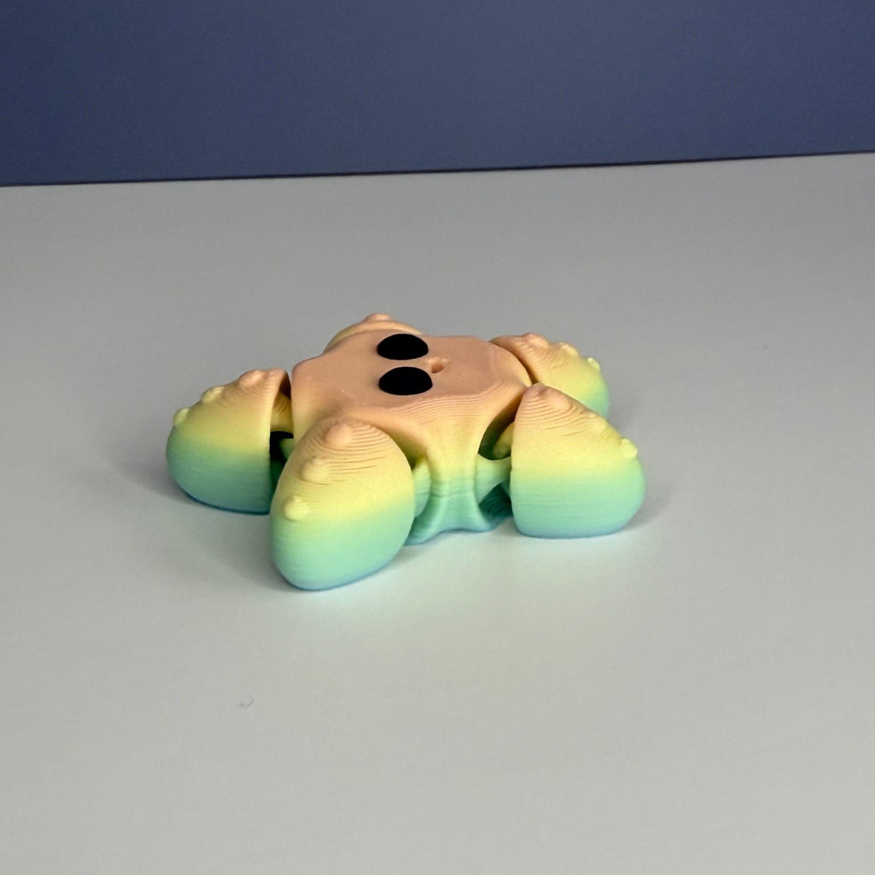 Mini Rainbow Starfish – 3D Printed Ocean Creature Figurine