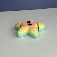 Mini Rainbow Starfish – 3D Printed Ocean Creature Figurine