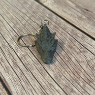 Gray Rock Dragon with Blue Eyes 3D Printed Keychain – Unique Fantasy Dragon Accessory, Durable & Detailed