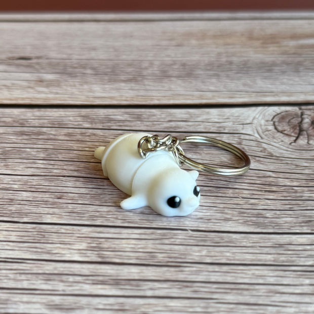 Cute 3D Printed Seal Keychain - Adorable Ocean-Inspired Gift, Perfect for Animal Lovers