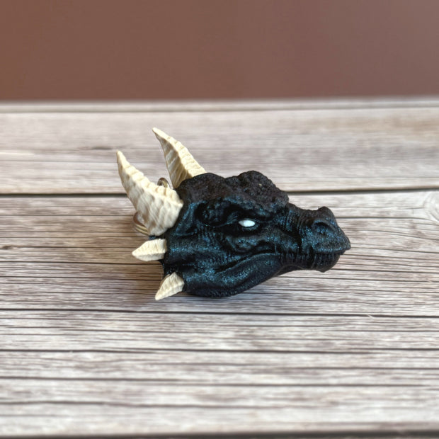 Epic Dragon Head 3D Printed Keychain – Fantasy Dragon Keyring, Mythical Creature Gift, Unique Dragon Lover Accessory, Cool Keychain