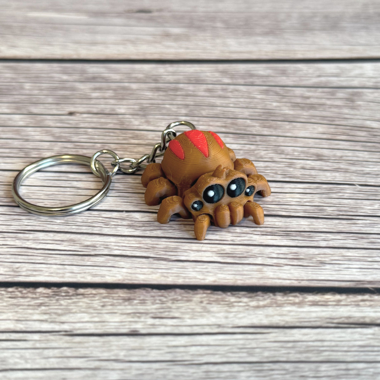 Tarantula 3D Printed Keychain – Spider Lover Gift, Unique Arachnid Keyring, Creepy Cute Accessory, Exotic Pet Keychain