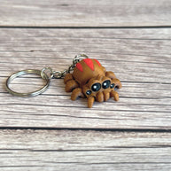 Tarantula 3D Printed Keychain – Spider Lover Gift, Unique Arachnid Keyring, Creepy Cute Accessory, Exotic Pet Keychain