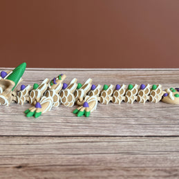 Articulated Easter Cookie Dragon 3D Printed – Cute Spring Gift, Flexible Fidget Toy, Fantasy Creature, Unique Dragon Lover Accessory