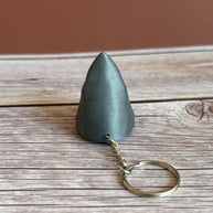 Shark Head 3D Printed Keychain – Ocean Predator Keyring, Unique Shark Lover Gift, Marine Life Accessory, Cool Nautical Keychain