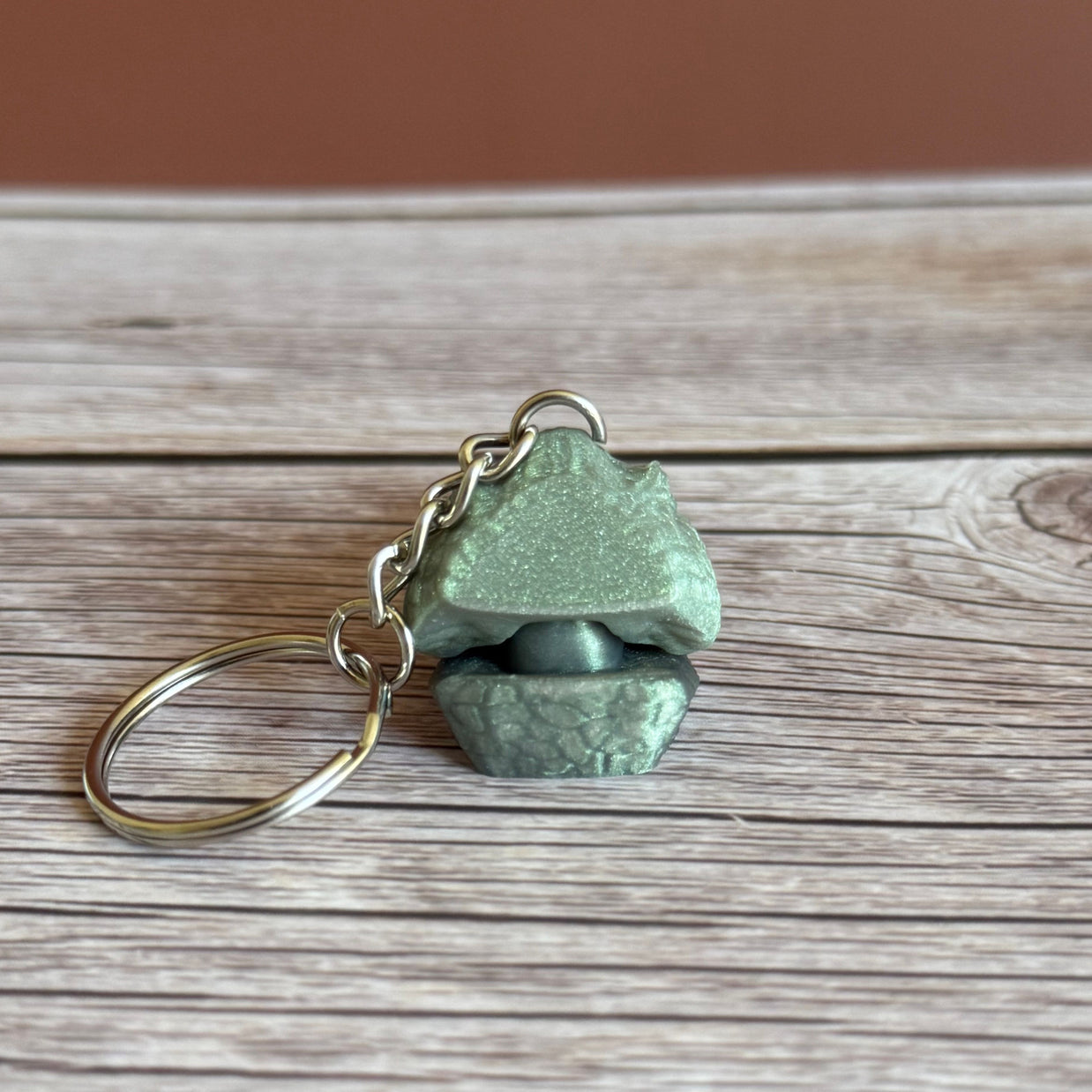 3D Printed Crocodile Head Keychain - Unique Animal Keychain Gift for Wildlife Lovers