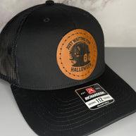 Grim Reaper Halloween Snapback Hat – Hand Sewn Leatherette Patch Cap