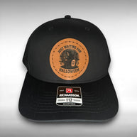 Grim Reaper Halloween Snapback Hat – Hand Sewn Leatherette Patch Cap