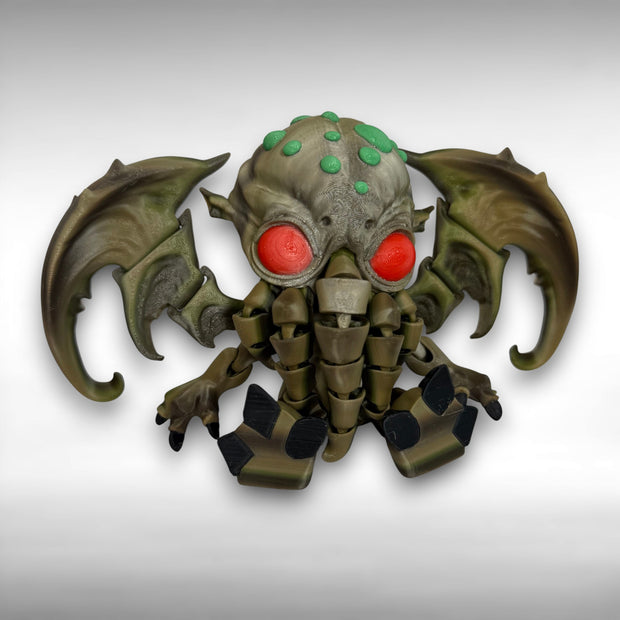 Cthulhu Figurine - 3D Printed Eldritch Horror Decor, Cosmic Creature Gift
