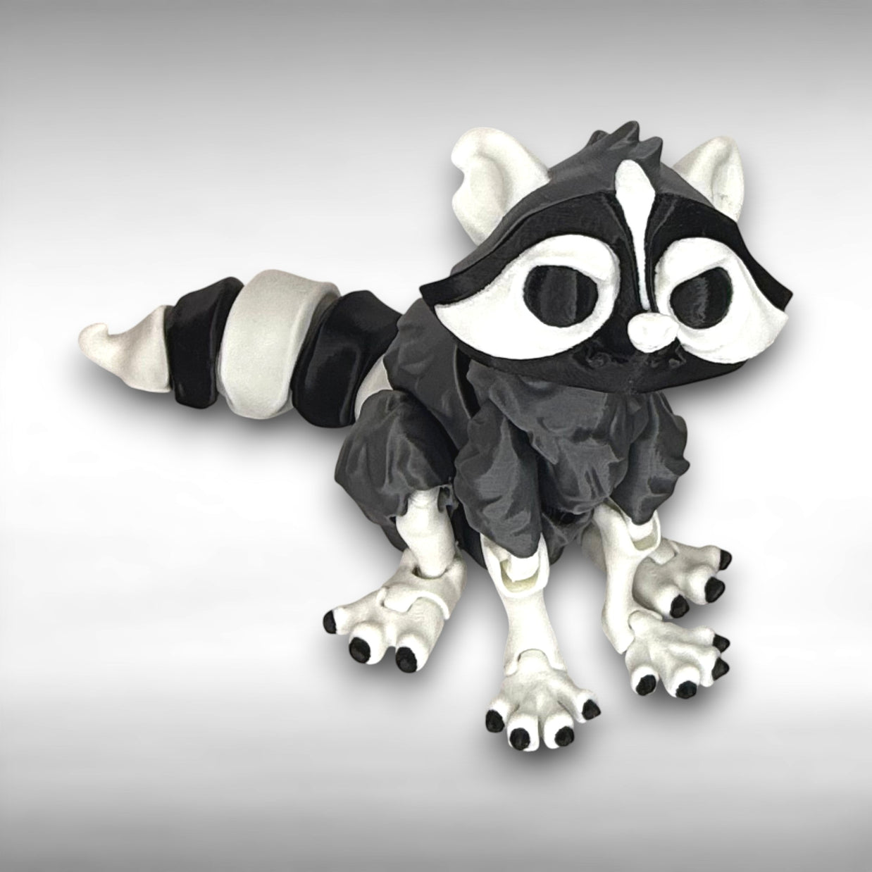 Raccoon Figurine – 3D Printed Mischief Maker Critter
