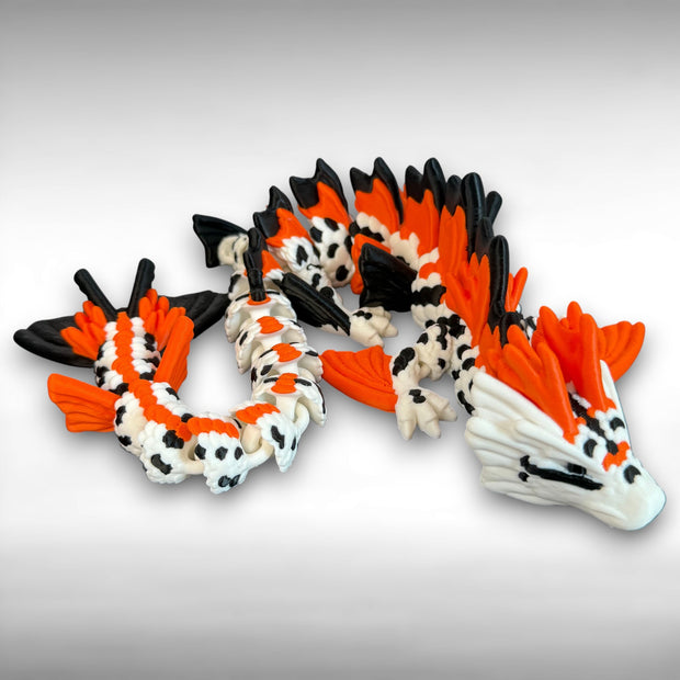 15in Koi Dragon | 3D Printed Articulated Flexible Fantasy Decor
