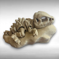3D Printed T-Rex Skeleton Model with Optional Base | Fun Dinosaur Decor Gift