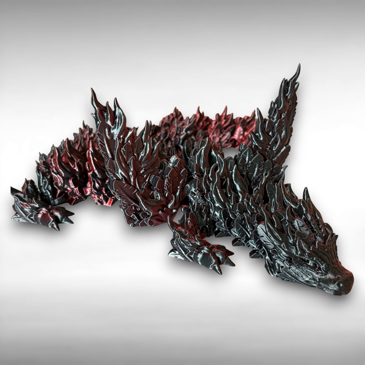 Articulated 19.5in Phoenix Dragon 3D Printed Toy – Fiery Fantasy Creature, Posable Mythical Decor, Unique Dragon Gift