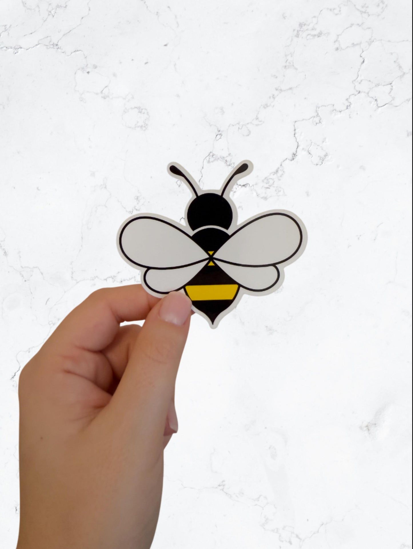 Bumble Bee Vinyl Sticker – Cute Bee Decal – Nature-Inspired Sticker for Laptop, Water Bottle, Phone – Summer Spring Gift